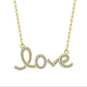 14k GP Love Necklace